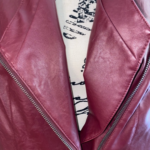 BNWOT G Vegan Leather Light Moto-Jacket - Picture 3 of 10